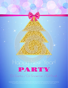 New Year Party design template.