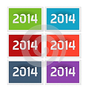 New year postage stamps