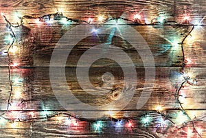 New Year`s background. Christmas background Christmas garland