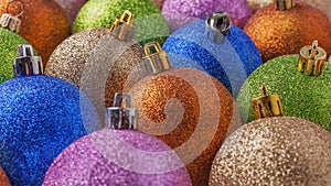 New Year`s Christmas tree toys . Christmas background