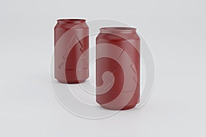New Year`s drink in an aluminum can with a logo
