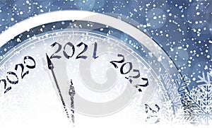 New Year`s Eve 2021. Vector.