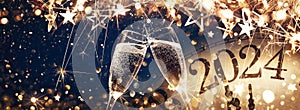 New Year\'s Eve 2024 Celebration Background