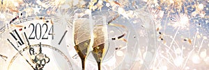 New Year\'s Eve 2024 Celebration Background