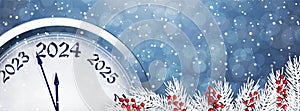 New Year\'s Eve 2024. Vector illustration.