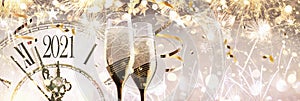 New Year`s Eve 2021 Celebration Background