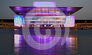 Purple Copenhagen Opera at New Year`s Eve photo