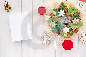 New Year's greeting card with space for text