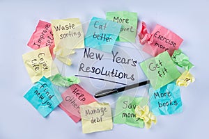 New Year`s resolutions