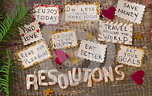 New Year`s Resolutions concept