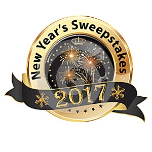 New Year`s Sweepstakes 2017 business icon