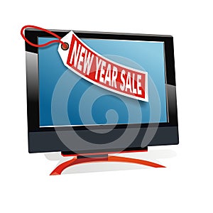New year sale for monitor display