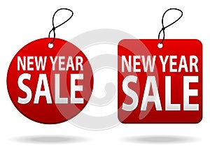 New Year Sale Tags