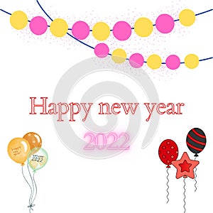 New year theme templates in colour design
