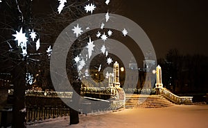 New year time in Saint-Petersburg, Russia