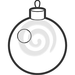 New Year Tree Ball Toy Icon