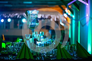 New years celebration, Luxuriously made tables