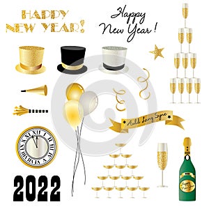New Years Eve 2022 Vector Graphics