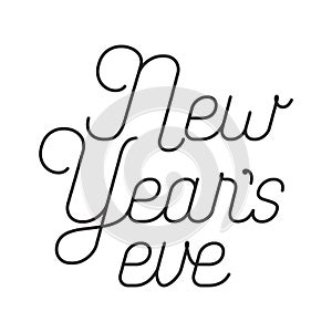 New years eve isolated icon