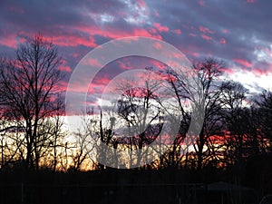 New Years Eve Sunset in Washington DC