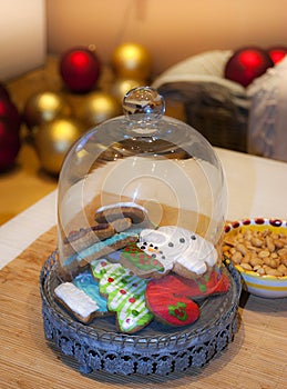 New Years gingerbread in holder