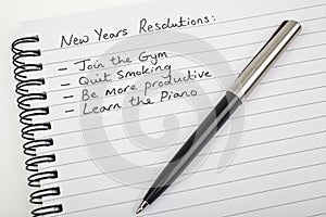 New Years Resolutions