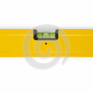 New yellow construction spirit level