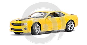 New yellow model sport car