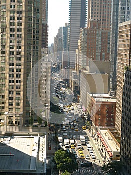 New York City 7th avenue looking South