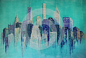 New York City Abstract Painting
