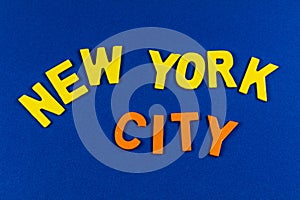 New York City America Manhattan urban architecture sign banner welcome