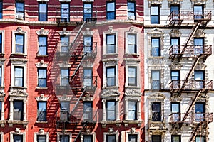 New York City Apartment Building Windows