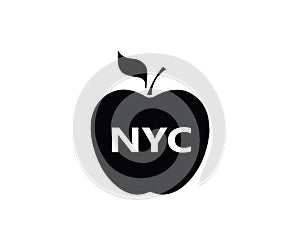 New York City big apple  symbol icon fruit