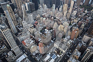 New York city birds eye view