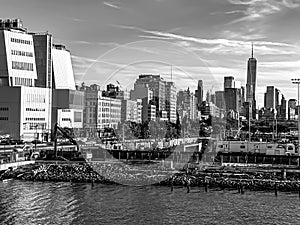 New York City buildings and high risers.