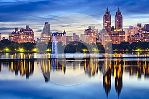 New York City Central Park Skyline