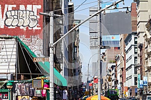 Broadway and Canal Street in New York City