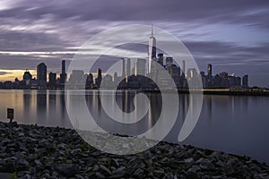 New York City Dramatic Skyline