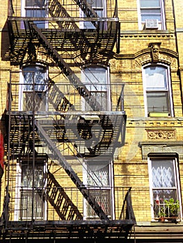 New York city fire escape ladder