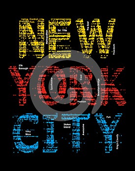 New York City Grunge vector image