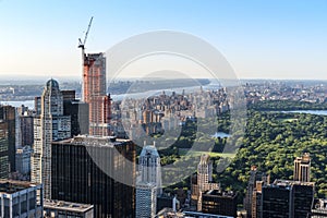 New York City Horizon as seen from the center of the city.