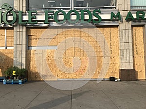 Whole Foods Market, Union Square, Boarded up