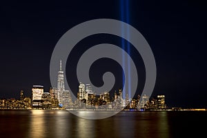 New York City Light Tribute 911