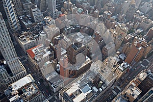 New York City Manhattan aerial view with skyscrapers texture