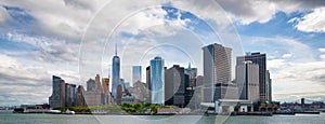 New York City Manhattan downtown panorama