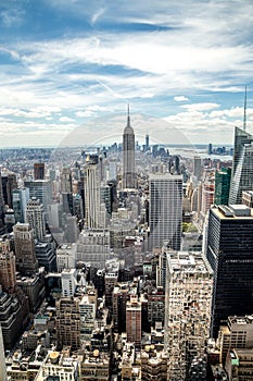 New York City manhattan midtown buildings skyline