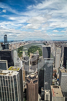 New York City manhattan midtown buildings skyline