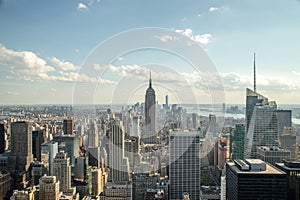 New York City manhattan midtown buildings skyline
