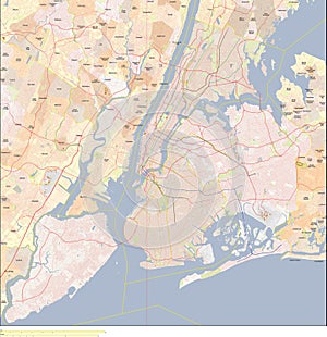 New York City map