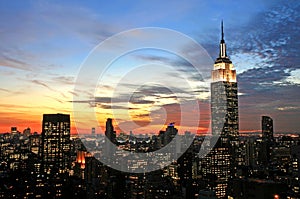 New York City midtown skyline photo